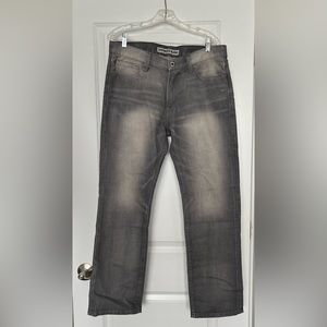 Express Kingston Boot Cut Mens Jeans Size 33x30 Gray Classic Fit
